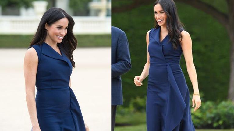 megan-markle-aparece-com-vestido-justo-e-barriguinha-de-gravida-em-evento