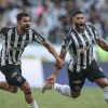 Hulk comemora gol da vitória contra Fluminense. Galo está muito próximo de fim de jejum de 50 anos. (P. Souza/Atlético-MG/Cortesia)