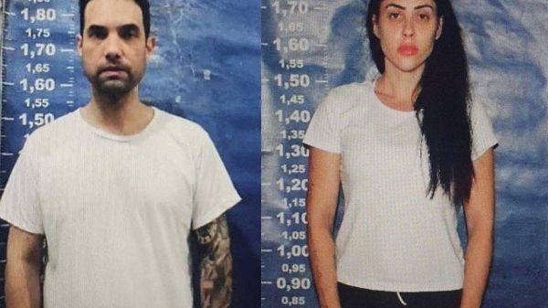 Dr. Jairinho e Monique Medeiros, do caso Henry Borel, em fotos feitas no sistema penitenciário (Reprodução)