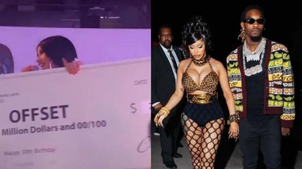 Offset ganhou 11 milhões de reais de presente da esposa Cardi B, pelo seus 30 anos (Rerodução/Instagram)