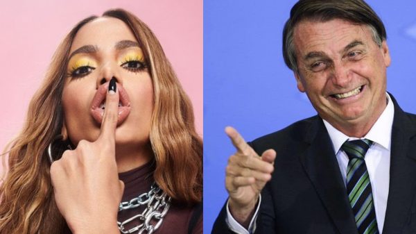 Anitta reagiu a público xingando Bolsonaro: "Voz do povo é a voz de Deus" (Foto: Montagem/Reprodução)