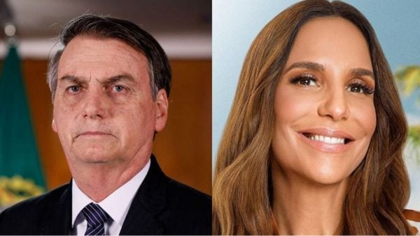 Jair Bolsonaro criticou Ivete Sangalo em coletiva após receber alta de hospital (Foto: Reprodução Instagram/Divulgação)