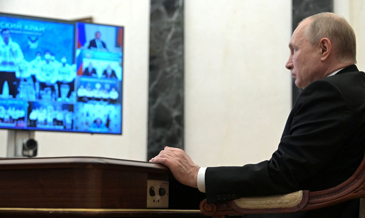 Vladimir Putin reconhece separatistas na Ucrânia e aumenta possibilidade de guerra na europa (Alexey Nikolsky/Kremlin)