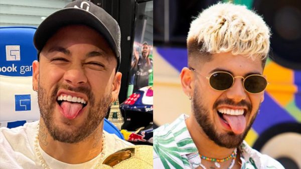 Neymar e Zé Felipe protagonizaram "treta" recentemente e web não esqueceu (Foto: Montagem/Reprodução Instagram)
