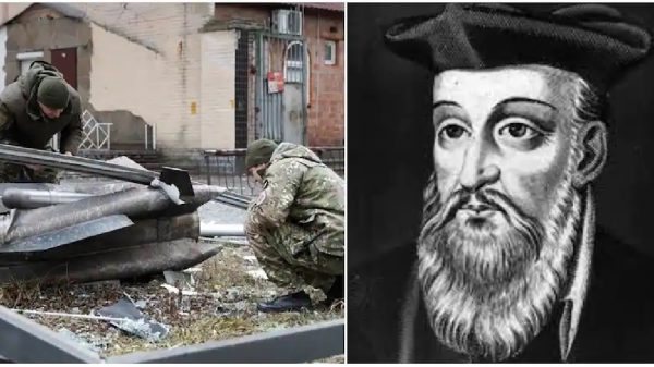 Nostradamus previu a guerra entre Rússia e Ucrânia e a terceira guerra mundial? (Montagem)