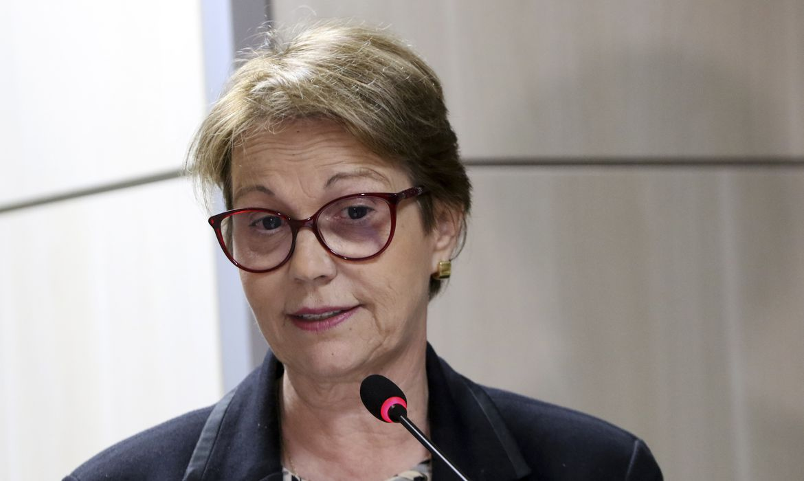 Ministra Tereza Cristina, da Agricultura, informou que estoques de fertilizantes vão só até outubro (Wilson Dias/Ag. Brasil)