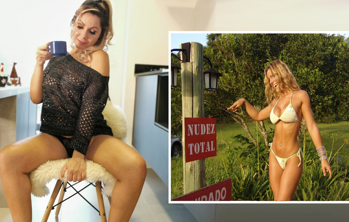 Coelhinha da Playboy, Iara Steffens entra no OnlyFans com apoio do marido (Arte/Divulgação)
