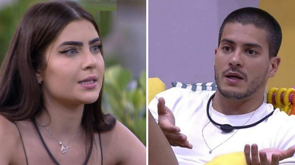 Sobe a temperatura da disputa entre Arthur Aguiar e Jade Picon (Reprodução)