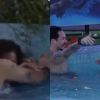 Edição de BBB traz uma visão diferente do episódio que ocorreu entre Eli e Jessi na piscina e gerou repercussão na Web (Reprodução)