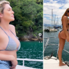 Livia Andrade exibiu lindas curvas durante passeio em luxuoso barco (Instagram)