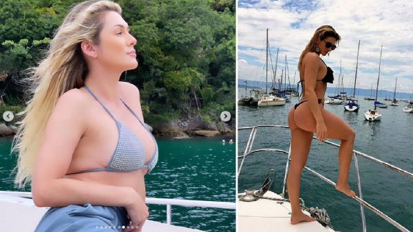Livia Andrade exibiu lindas curvas durante passeio em luxuoso barco (Instagram)