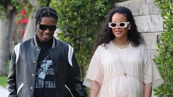 A$AP Rocky com Rihanna em Los Angeles (Reprodução/Instagram)