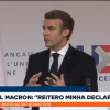 Macron derrotou a candidata de extrema-direita Marine Le Pen (Reprodução/Band)