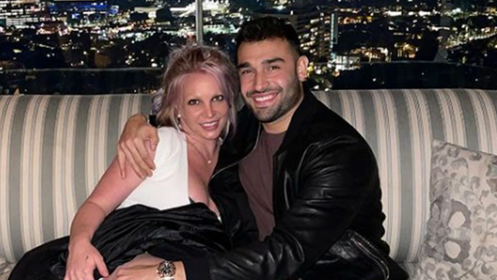 Britney Spears em registro com o namorado Sam Asghari (Instagram)