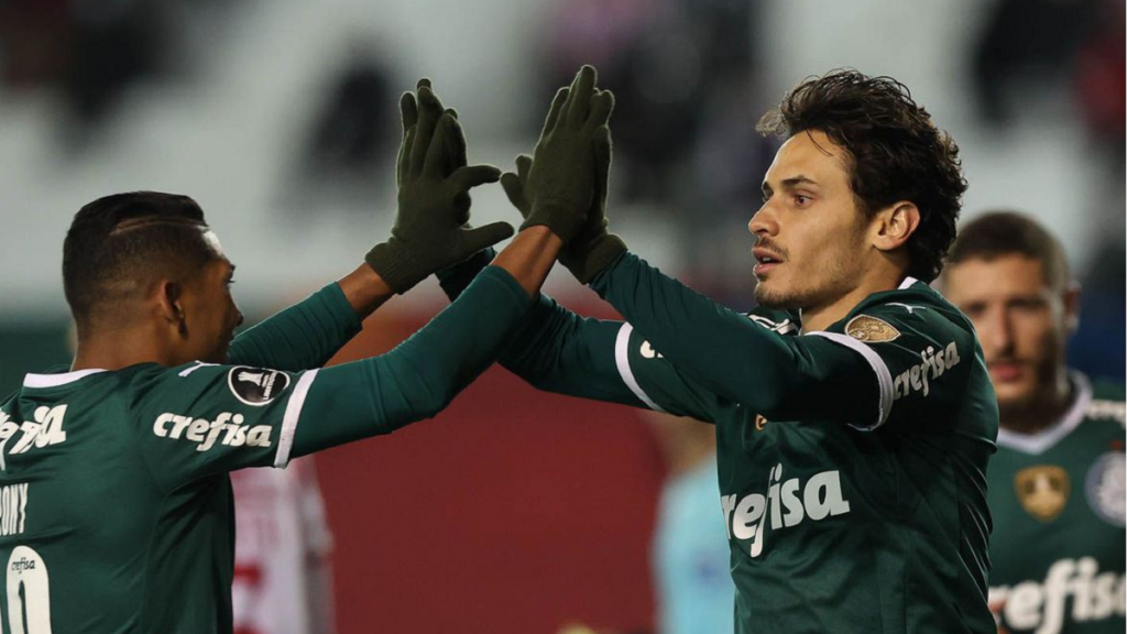 Após goleada Rony e Veiga são os artilheiros da Libertadores (Grecco/SEP)