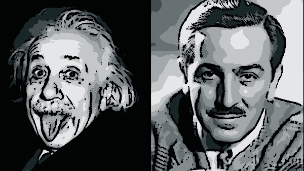 Albert Einstein e Walt Disney são exemplos que superaram adversidades e alcançaram o sucesso