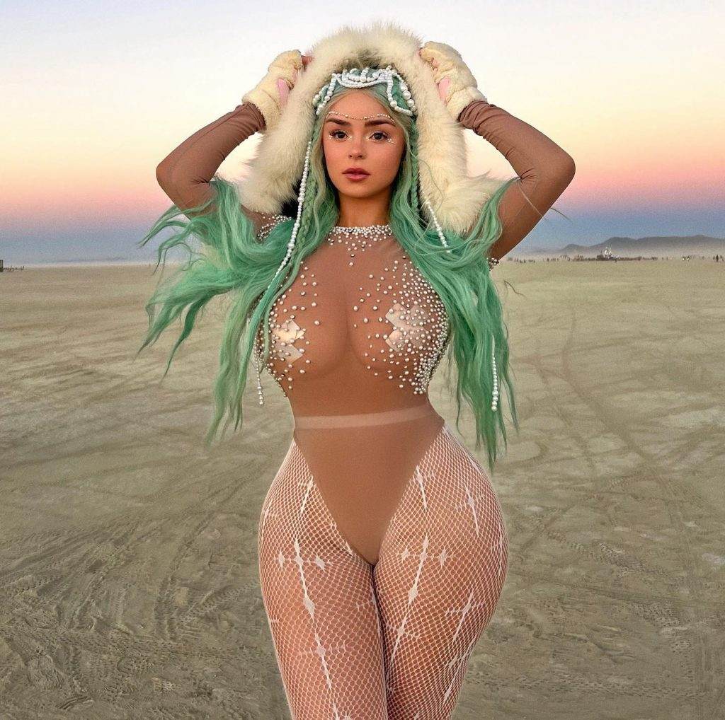 A modelo e influencer britânica Demi Rose (Foto: Instagram)