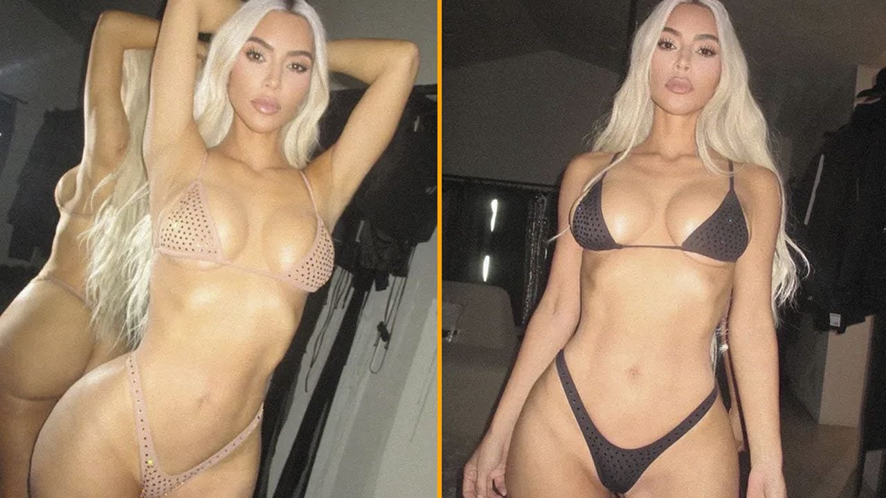 Kim Kardashian encanta seguidores com seu corpo perfeito aos 42 anos (Montagem/Instagram)