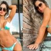 Maíra Cardi impressiona seguidores com seu corpo em fotos de biquíni (Montagem/Instagram)