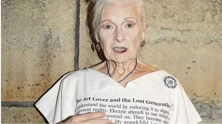 A britânica Vivienne Westwood morreu nesta quinta (29) aos 81 anos (Instagram)
