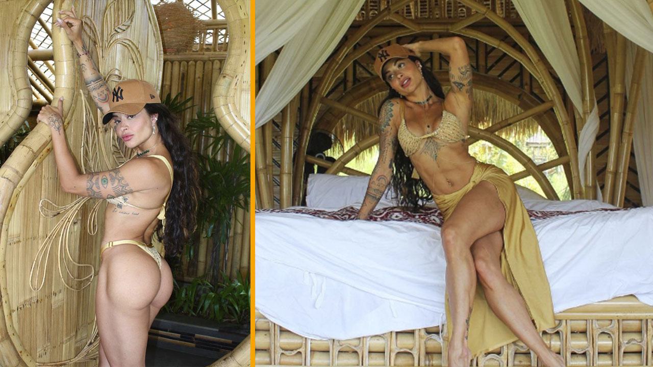 Aline Campos arrasa com seu corpo perfeito em clique feito pelo namorado (Montagem/Instagram)
