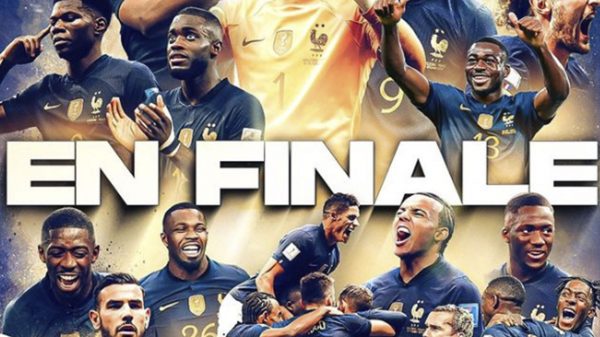 Equipe da França comemorou muito a classificação para a final da Copa do Mundo 2022