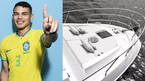 Thiago Silva tem iate incrível onde passa momentos em família (Instagram/Divulgação/Azimut Yachts)