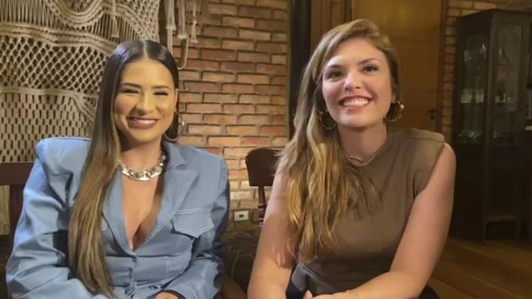 Simone concedeu entrevista a Ana Carla Raimundi, da TV Globo (Reprodução)