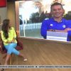 André Rizek entrou ao vivo com a esposa no Estudio I e chorou de emoção (Reprodução)