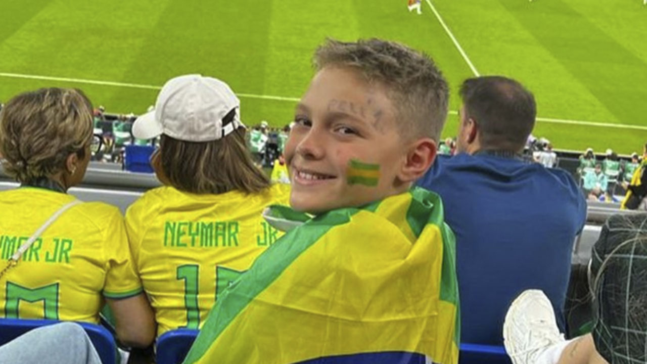 Davi Lucca se emociona com vitória do Brasil sobre a Coreia e com gol do papai (Instagram)