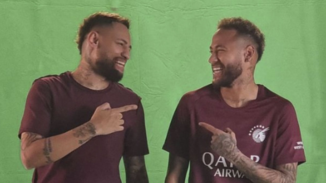 Eigon Oilver, o sósia do Neymar, vive dias de glória no Catar (Instagram)