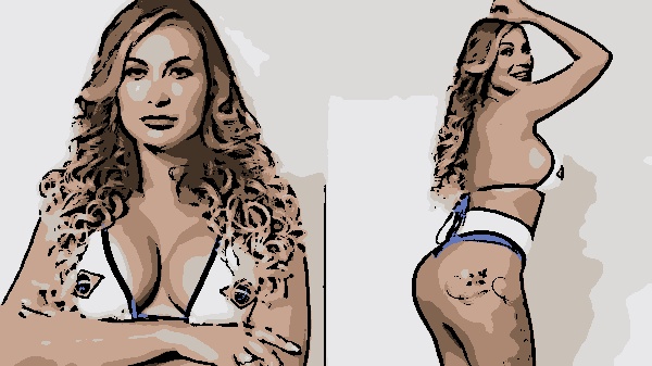 Ex-Miss Bumbum Andressa Urach faz ensaio sensual para divulgar concurso (Montagem/Reprodução)