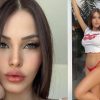 Claudia Alende faz um sucesso gigante nas redes sociais como a "sósia" de Megan Fox (Montagem/Instagram)