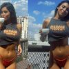 Vanessa Lopes esbanja beleza em clique despojado na varanda: "Vitamina D" (Montagem/Instagram)