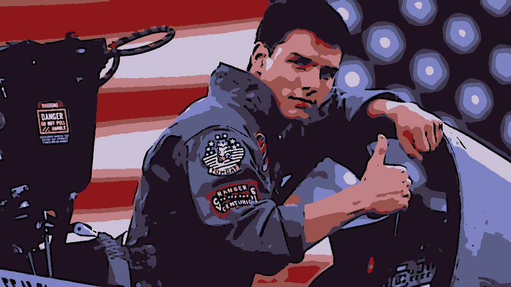 Tom Cruise é protagonista do megasucesso "Top Gun"