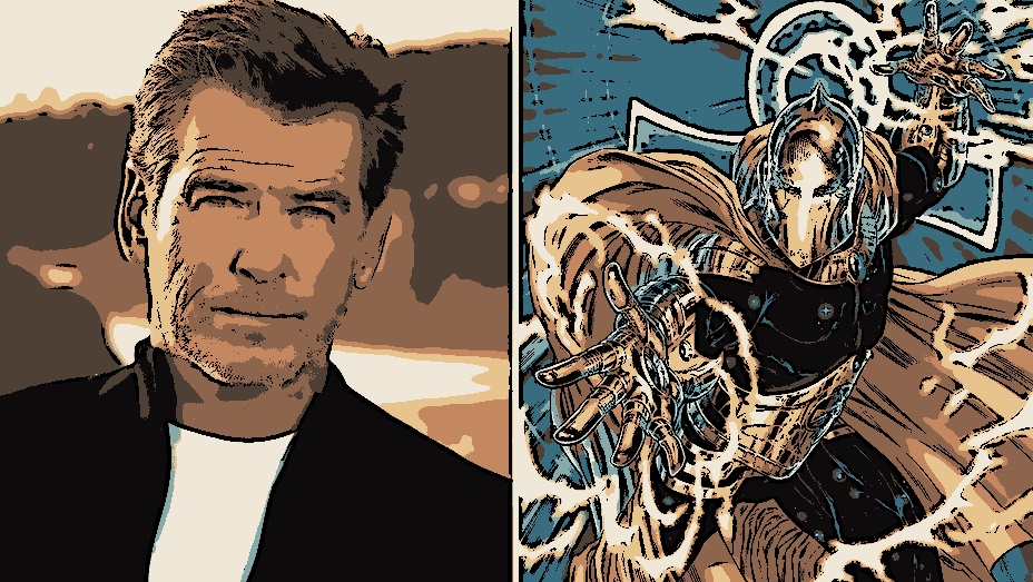 Pierce Brosnan como Kent Nelson, o Senhor Destino (DC Studios)