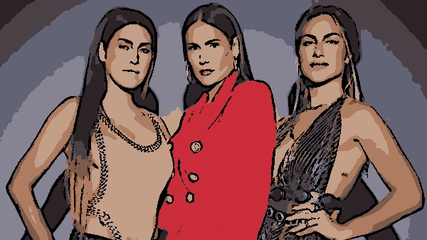 Deborah Secco entre as apresentadoras do "Quem Pode, Pod" Fe Paes Leme e Giovanna Ewbank (Divulgação)