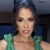 Larissa Tomásia encantou seguidores em clique com vestido verde e decote poderoso (Instagram)