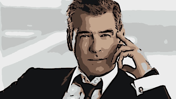 Pierce Brosnan, o ex-007, no papel de Senhor Destino (Divulgação)