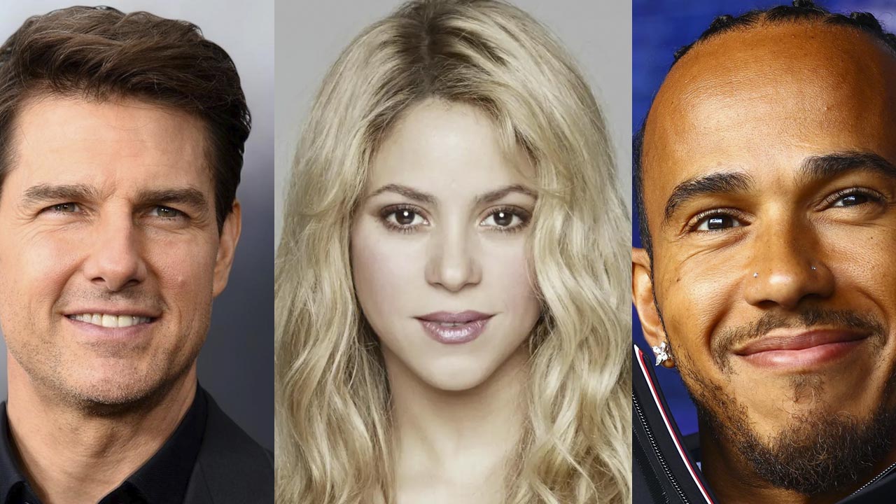 Astrologia indica quem ganharia o coração de Shakira: Tom Cruise ou Lewis Hamilton?