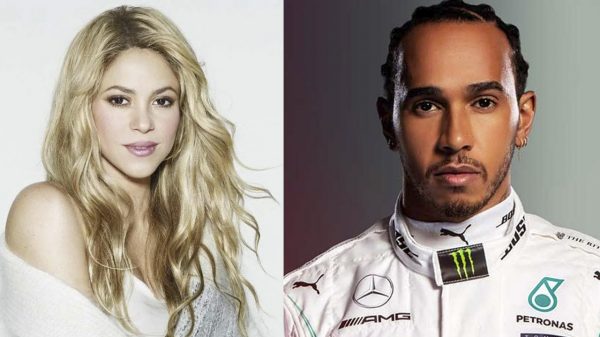 É romance? Shakira e Lewis Hamilton passeiam de barco em Miami (Montagem/Divulgação)