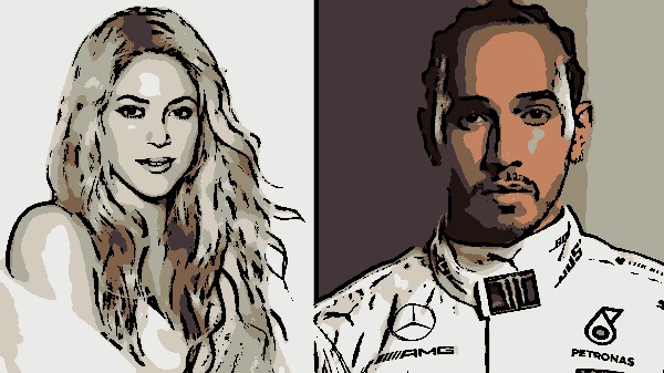 É romance? Shakira e Lewis Hamilton passeiam de barco em Miami (Montagem/Divulgação)