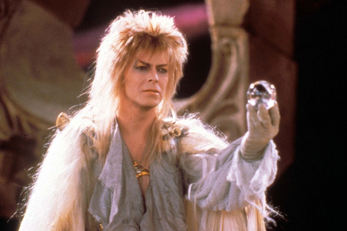 David Bowie em cena de Labirinto