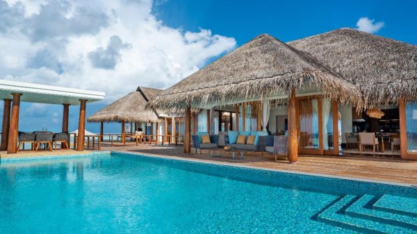 Casas flutuantes nas Maldivas, turismo de super-luxo (Divulgação)