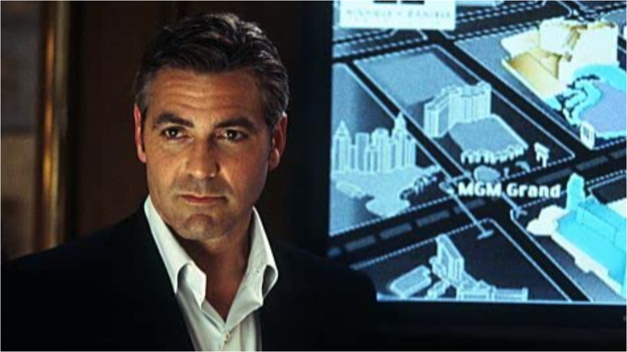 George Clooney em cena de Onze Homens e Um Segredo (Foto: Warner/Divulgacão)