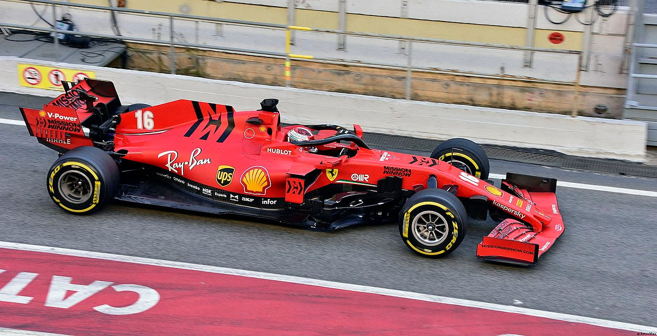 Le Clerc, testando sua Ferrari, a mais tradicional das equipes de Fórmula 1 (Foto: Creative Commons)