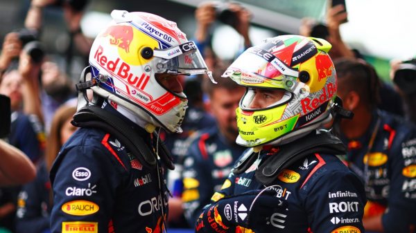 Max Verstappen e Sérgio Perez da Red Bull (Foto: Twitter/RedBull)