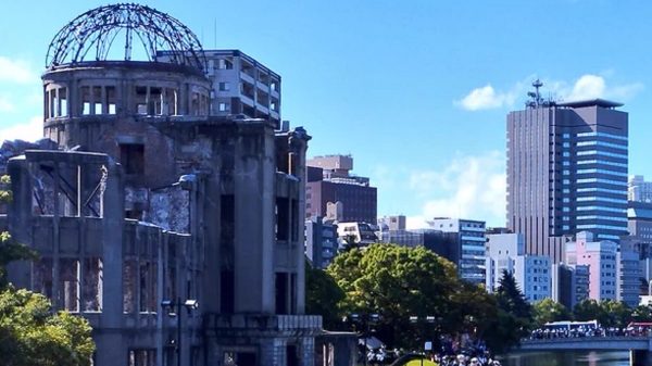 O famoso domo de Hiroshima, que quase foi desintegrado pela explosão nuclear (Reprodução/Wikipedia)