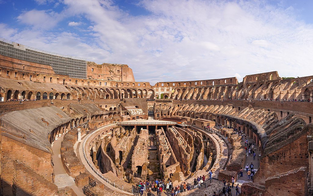 Visão panorâmica do interior do Coliseu (Foto: Wikcommons)