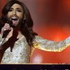 Conchita Wurst em apresentação histórica no Eurovision (Foto: Reprodução/BBC TV)